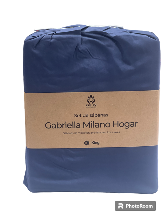 GABRIELLA MILANO HOGAR BED SHEET SET 4 PC